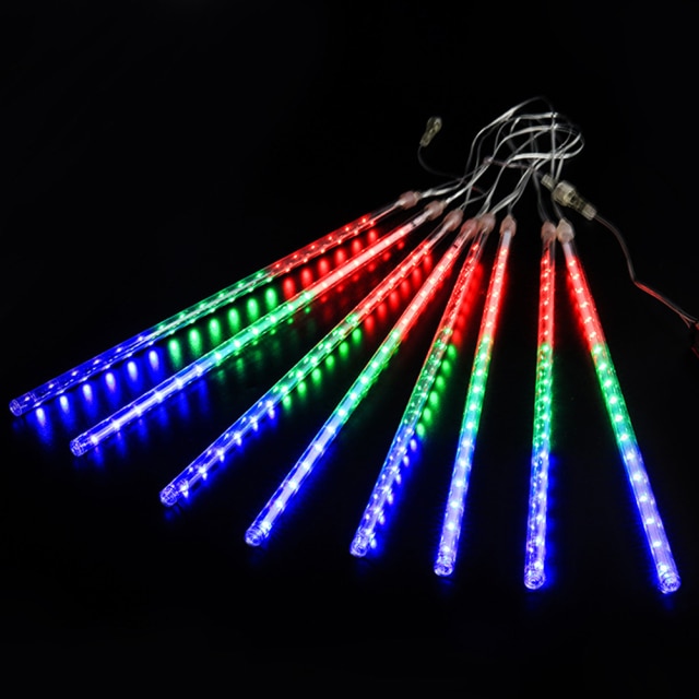 LED Meteor Shower Lights Waterproof Falling Raindrop Holiday Decor