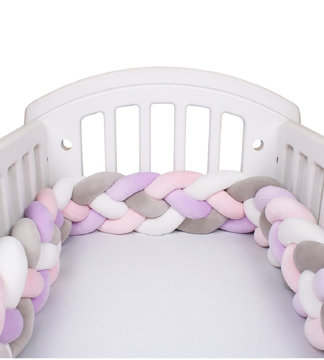 4 Strand Braided Crib Fence Pad. Avail. in asst'd color scheme and sizes.