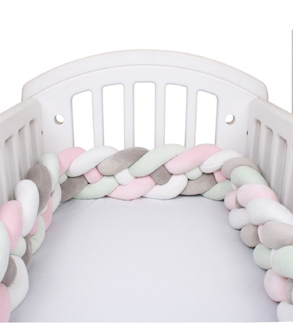 4 Strand Braided Crib Fence Pad. Avail. in asst'd color scheme and sizes.