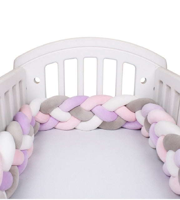 4 Strand Braided Crib Fence Pad. Avail. in asst'd color scheme and sizes.