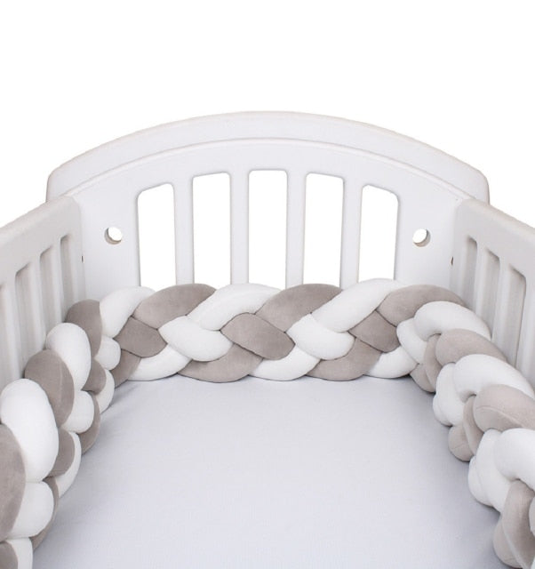 4 Strand Braided Crib Fence Pad. Avail. in asst'd color scheme and sizes.